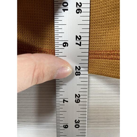 Prana Shirt Mens XL Brown Orange Performance Outdoor Athletic Polyester USA - Picture 4 of 8